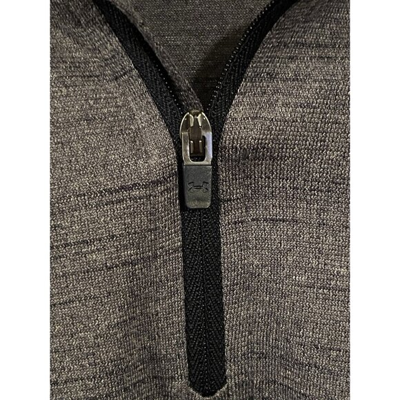 Under Armour Loose HeatGear UA Tech Zip WOMENS XL Heather GREY Lightweight - Picture 10 of 16